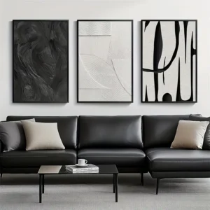 24x36 3PCS Wood Frame Canvas Wall Art | Abstract Art