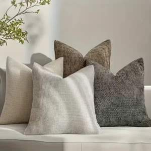 10x10 Velvet Solid Color Pillow Covers