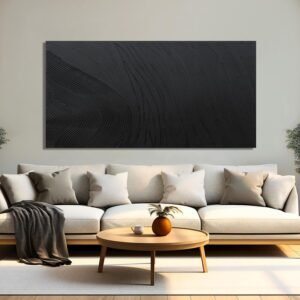 29" x 58" Innovis Abstract Wall Art | Black