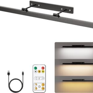 Large Battery Operated Wireless Picture Light，Rechargeable 39.4inch