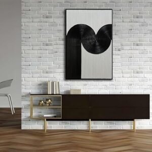 White 3d Textured Painting Modern Abstract Wabi Sabi Wall Art 24x36
