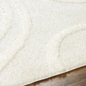 Julienna Plush Cream Area Rug 5x7 | 1.34" Thick | Sound Absorbing