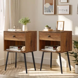 Londo Nightstand Set of 2 | Walnut