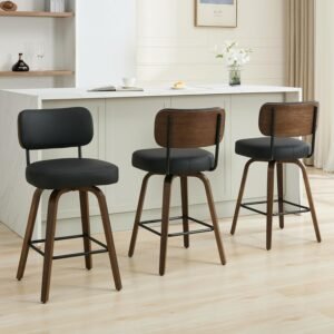 Swivel Bar Stools Set of 3 | 26"