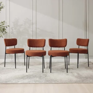Teddy Fabric Armless Dining Chair