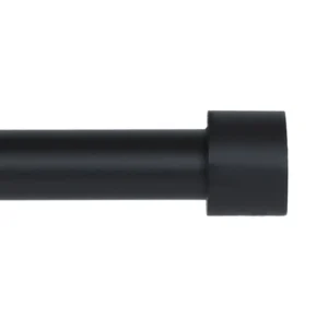 Black | Curtain Rod Mounting Kit W/Rod 28"-48"