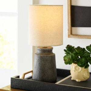12" Gloria Mini Table Lamp | Chocolate