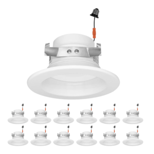 4″ Inch Retrofit LED Recessed Can Lights – Wet Rated | 24 Pack