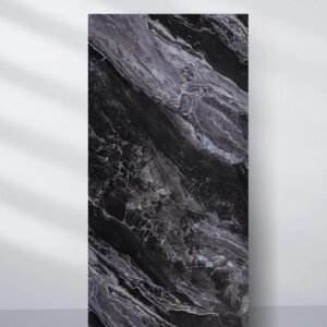 Black Star Dust Marble PVC Sheet | 4' x 8'