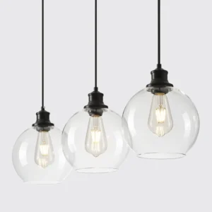 3-Light Track Pendant | Clear Shade