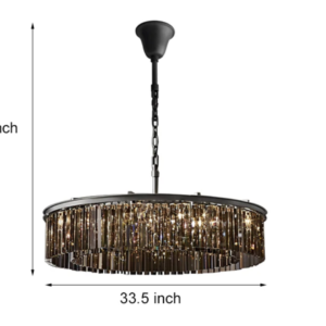 Arhaus Glass Chandelier