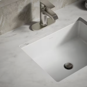 KOHLER Cursiva 19.8 in. x 15.63 in. Undermount Bathroom Sink in White Vitreous China